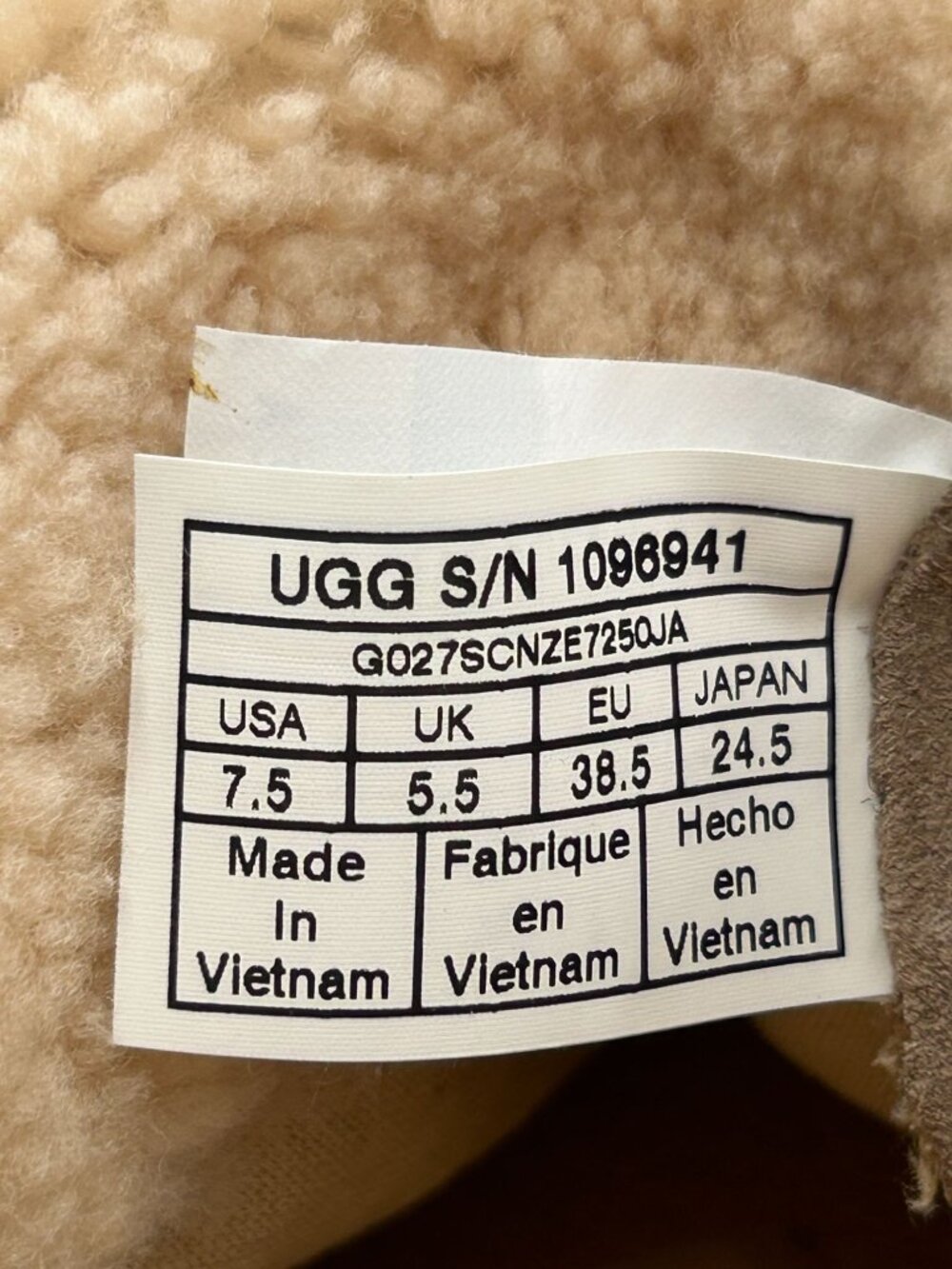 UGG Women's Beige Suede Starlyn Lace-Up Shearling High-Top Trainers Size7.5 3243 - Picture 8 of 16